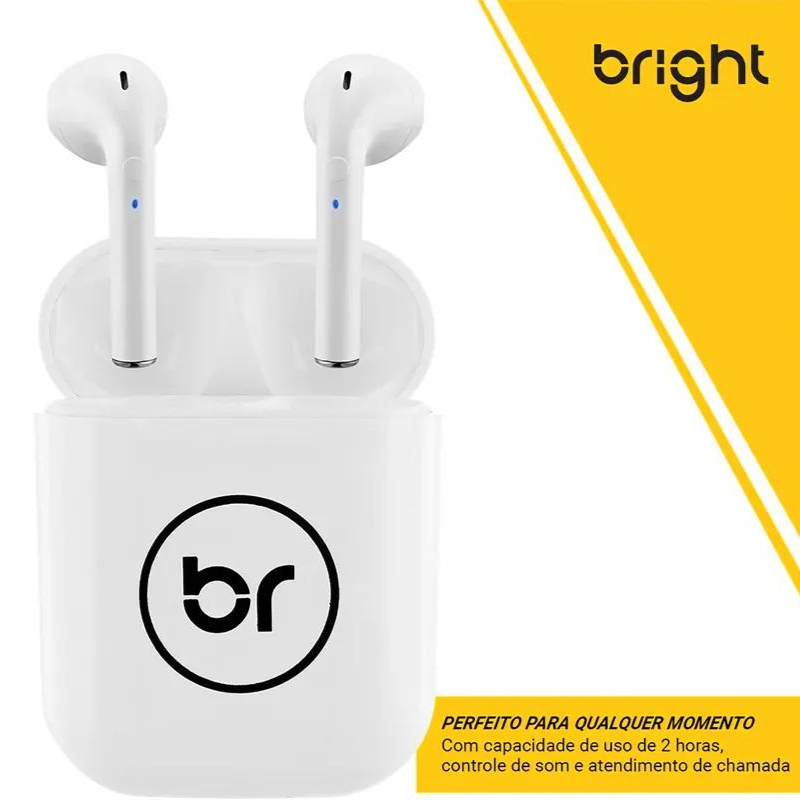 Fone De Ouvido Bluetooth Sem Fio Beatsound Branco – Bright
