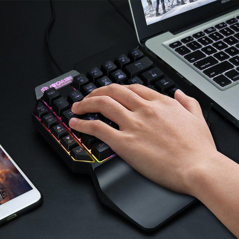 Mini teclado gamer portátil