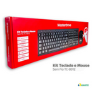 Kit Teclado + Mouse Sem Fio 2.4 GHz MasterDrive TC-8012