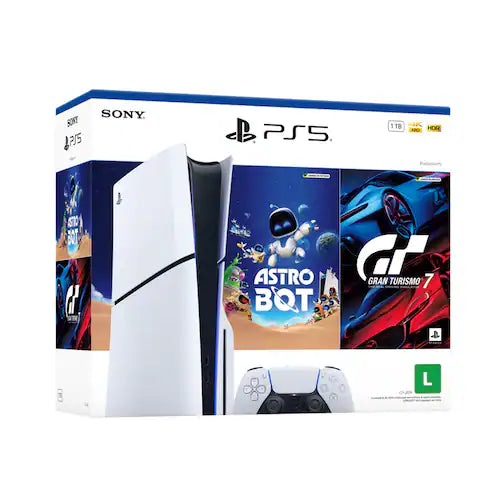 PlayStation®5 Slim Edição com disco pacote ASTRO BOT e Gran Turismo 7