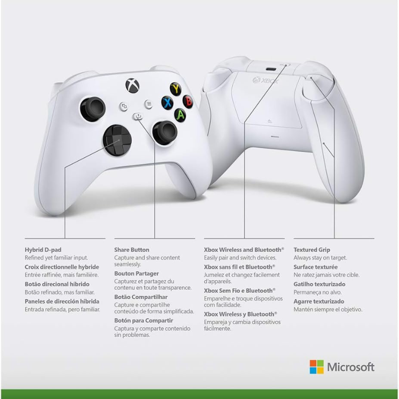 Controle Xbox Series X/S Branco sem fio - Microsoft