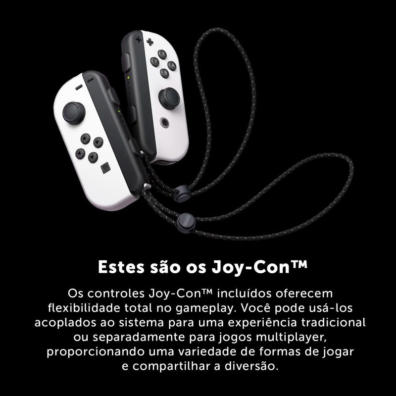 Nintendo Switch OLED + Mario Kart 8 Deluxe + 3 meses do Nintendo Switch Online