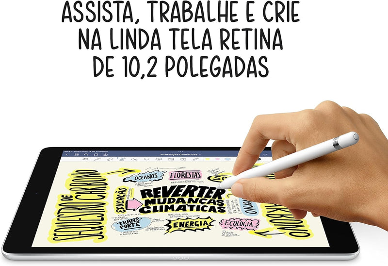 Apple iPad (9a Geração) 10.2" Wi-Fi 64GB CINZA